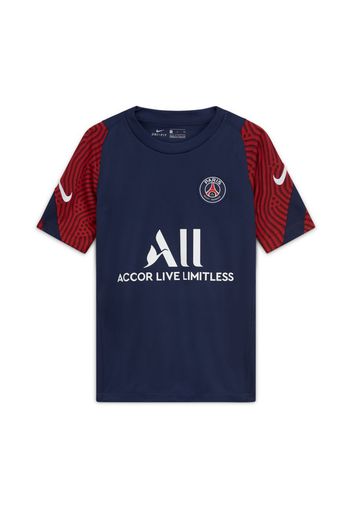 Maglia da calcio a manica corta Paris Saint-Germain Strike - Ragazzi - Blu