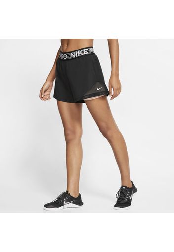 Shorts 2-in-1 Nike Pro Flex - Donna - Nero