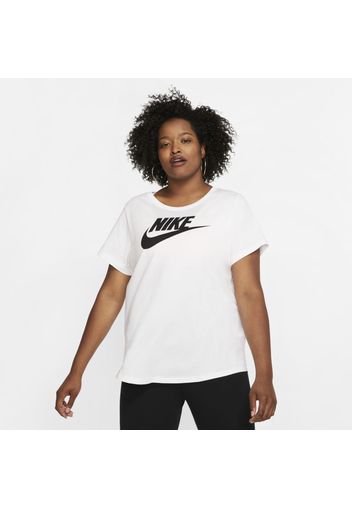 Nike Plus Size - T-shirt Sportswear Essential - Donna - Bianco