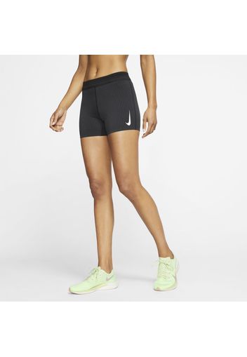 Shorts da running aderenti Nike AeroSwift - Donna - Nero