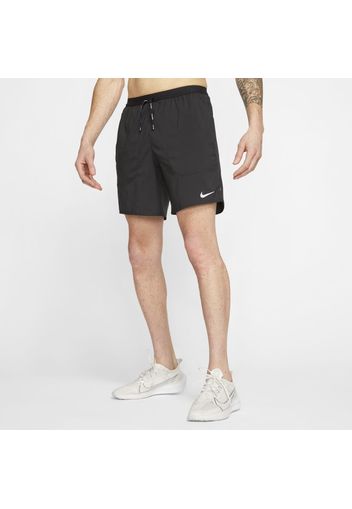 Shorts da running 18 cm con slip Nike Flex Stride - Uomo - Nero