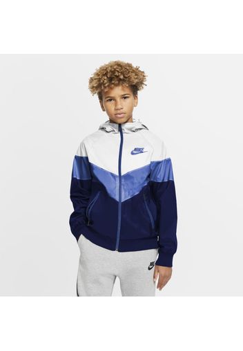 Giacca Nike Sportswear Windrunner - Ragazzi - Bianco