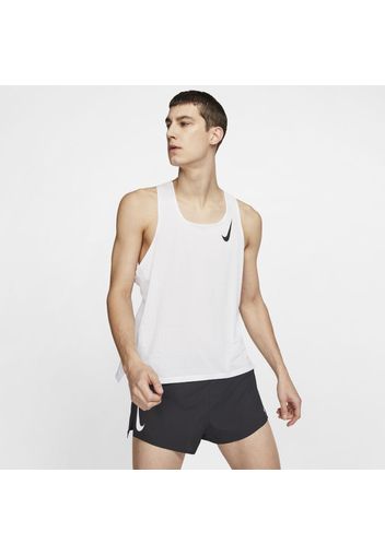 Canottiera da running Nike AeroSwift - Uomo - Bianco