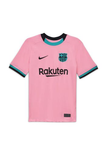 Maglia da calcio FC Barcelona 2020/21 Stadium per ragazzi - Terza - Rosa