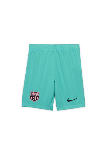 Shorts da calcio FC Barcelona 2020/21 Stadium per ragazzi - Terza - Verde