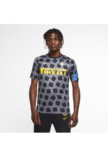 Maglia da calcio pre-partita a manica corta Inter - Uomo - Grigio