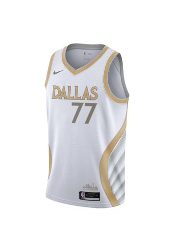 Maglia Dallas Mavericks City Edition Swingman Nike NBA - Bianco