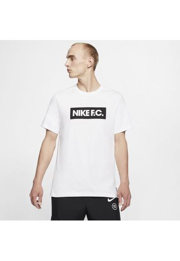 T-shirt da calcio Nike F.C. - Uomo - Bianco