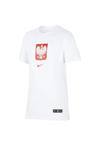 T-shirt da calcio Polonia - Ragazzi - Bianco