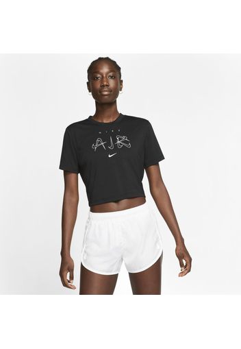 T-shirt corta slim Nike Sportswear - Donna - Nero
