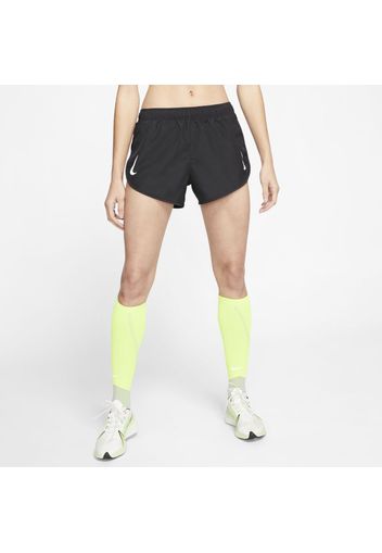 Shorts da running a taglio alto Nike Tempo - Donna - Nero