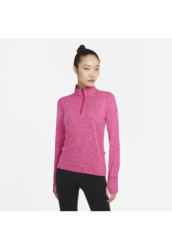 Top da running con zip a metà lunghezza Nike - Donna - Red