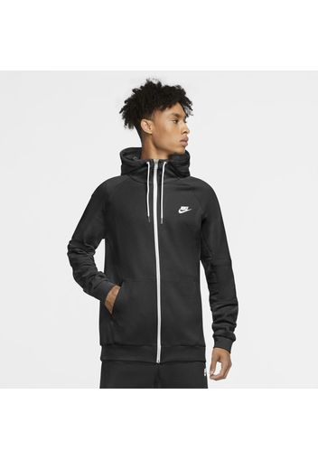 Felpa in fleece con cappuccio e zip a tutta lunghezza Nike Sportswear - Uomo - Nero