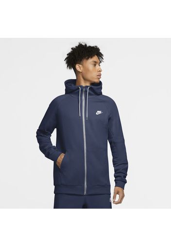 Felpa in fleece con cappuccio e zip a tutta lunghezza Nike Sportswear - Uomo - Blu