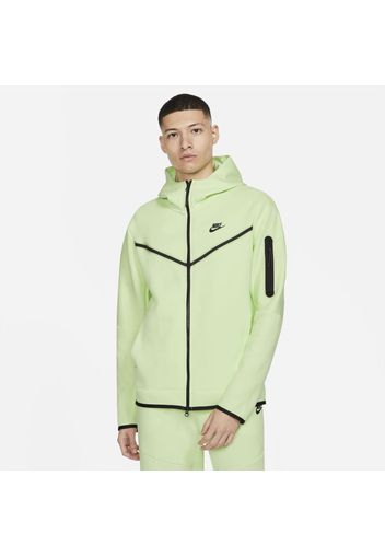 Felpa con cappuccio e zip a tutta lunghezza Nike Sportswear Tech Fleece - Uomo - Verde