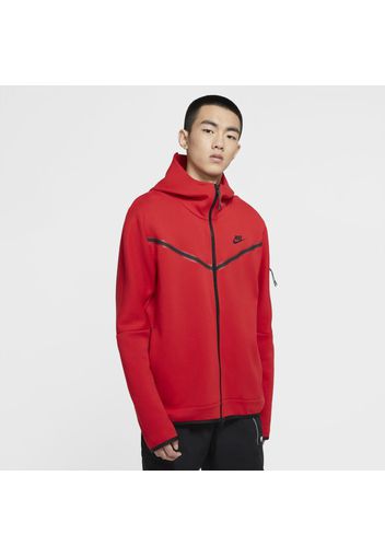 Felpa con cappuccio e zip a tutta lunghezza Nike Sportswear Tech Fleece - Uomo - Red