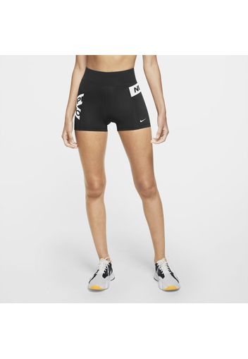 Shorts con grafica Nike Pro - Donna - Nero