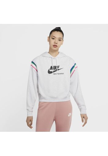 Felpa pullover con cappuccio Nike Sportswear Heritage - Donna - Marrone