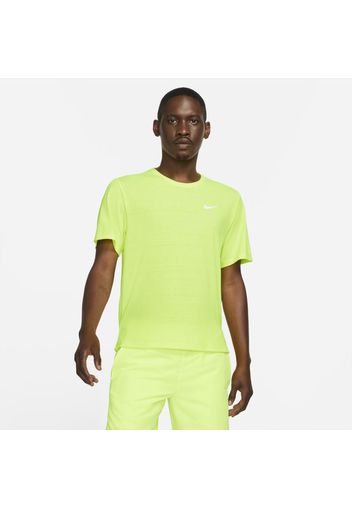 Maglia da running Nike Dri-FIT Miler - Uomo - Giallo