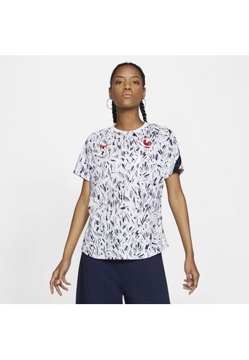 Maglia da calcio a manica corta FFF - Donna - Bianco