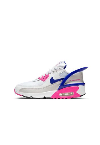 Scarpa Nike Air Max 90 FlyEase - Ragazzi - Bianco