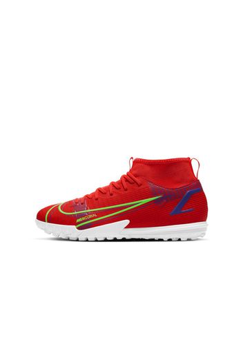 Scarpa da calcio per erba artificiale/sintetica Nike Jr. Mercurial Superfly 8 Academy TF - Bambini/Ragazzi - Rosso