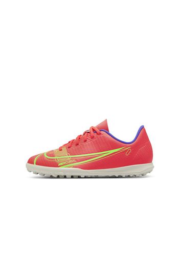 Scarpa da calcio per erba sintetica Nike Jr. Mercurial Vapor 14 Club TF - Bambini/Ragazzi - Rosso