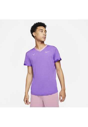 Maglia da tennis a manica corta NikeCourt Dri-FIT ADV Rafa - Uomo - Viola