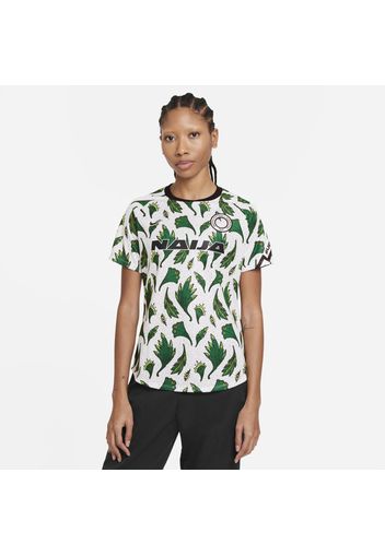 Maglia da calcio a manica corta pre-partita Nigeria - Donna - Bianco