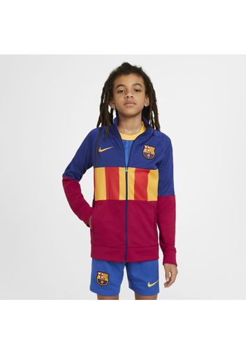 Track jacket da calcio FC Barcelona Anthem - Ragazzi - Blu