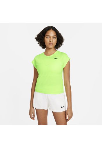 Top da tennis a manica corta NikeCourt Dri-FIT Victory - Donna - Verde