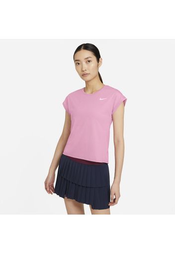 Top da tennis a manica corta NikeCourt Dri-FIT Victory - Donna - Rosa