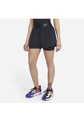 Shorts da tennis NikeCourt Advantage - Donna - Nero