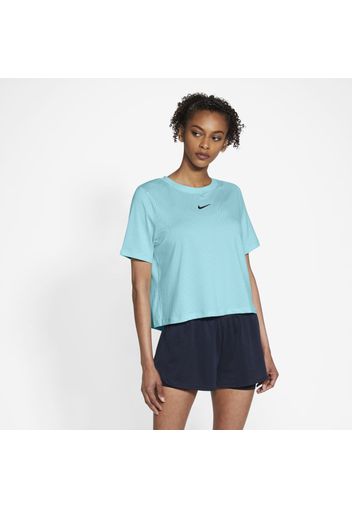 Top da tennis a manica corta NikeCourt Advantage - Donna - Blu