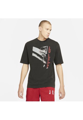 T-shirt a manica corta con grafica Jordan Flight - Uomo - Nero