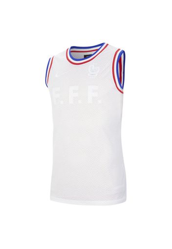 Maglia da basket senza maniche FFF - Uomo - Bianco