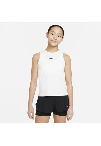 Canotta da tennis NikeCourt Dri-FIT Victory - Ragazza - Bianco