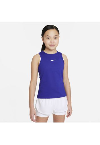 Canotta da tennis NikeCourt Dri-FIT Victory - Ragazza - Blu