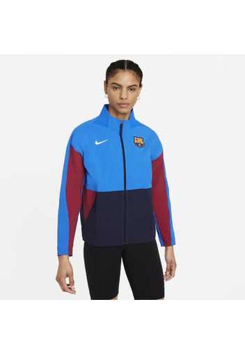 Giacca da calcio FC Barcelona - Donna - Blu