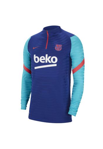 Maglia da calcio per allenamento con zip a 1/4 FC Barcelona VaporKnit Strike - Uomo - Blu