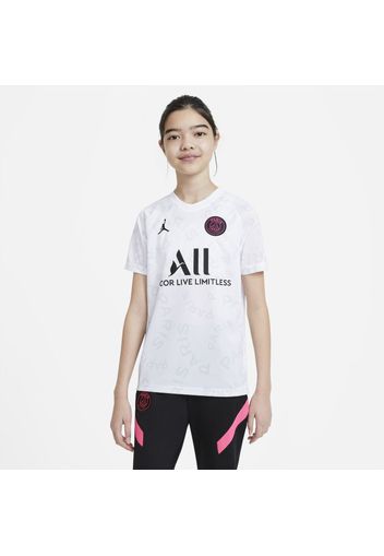 Maglia da calcio pre-partita Paris Saint-Germain - Ragazzi - Bianco