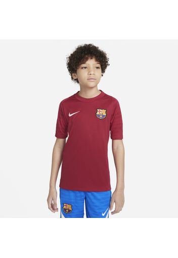 Maglia da calcio a manica corta Nike Dri-FIT FC Barcelona Strike - Ragazzi - Rosso