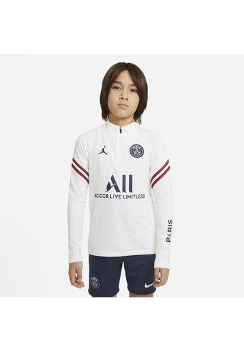 Maglia da calcio per allenamento Paris Saint-Germain Strike per ragazzi - Home - Bianco