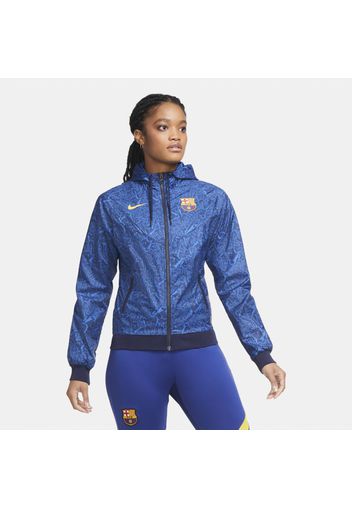 Giacca FC Barcelona Windrunner - Donna - Blu