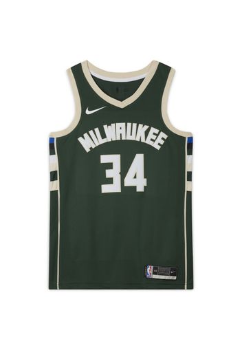 Maglia Giannis Antetokounmpo Bucks Icon Edition 2020 Swingman Nike NBA - Verde