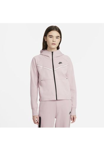 Felpa con cappuccio e zip a tutta lunghezza Nike Sportswear Tech Fleece Windrunner - Donna - Rosa