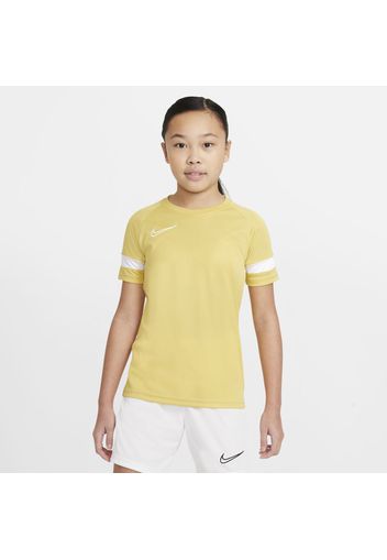 Maglia da calcio a manica corta Nike Dri-FIT Academy - Ragazzi - Giallo