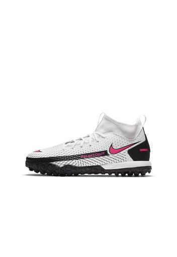 Scarpa da calcio per erba artificiale/sintetica Nike Jr. Phantom GT Academy Dynamic Fit TF - Bambini/Ragazzi - Bianco