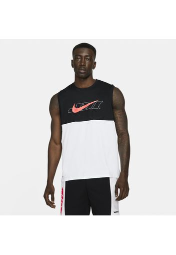 Canotta Nike Pro Dri-FIT Sport Clash con grafica - Uomo - Bianco