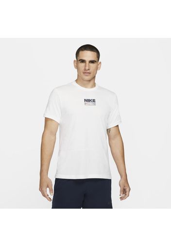 Maglia da training a manica corta con grafica Nike Dri-FIT - Uomo - Bianco